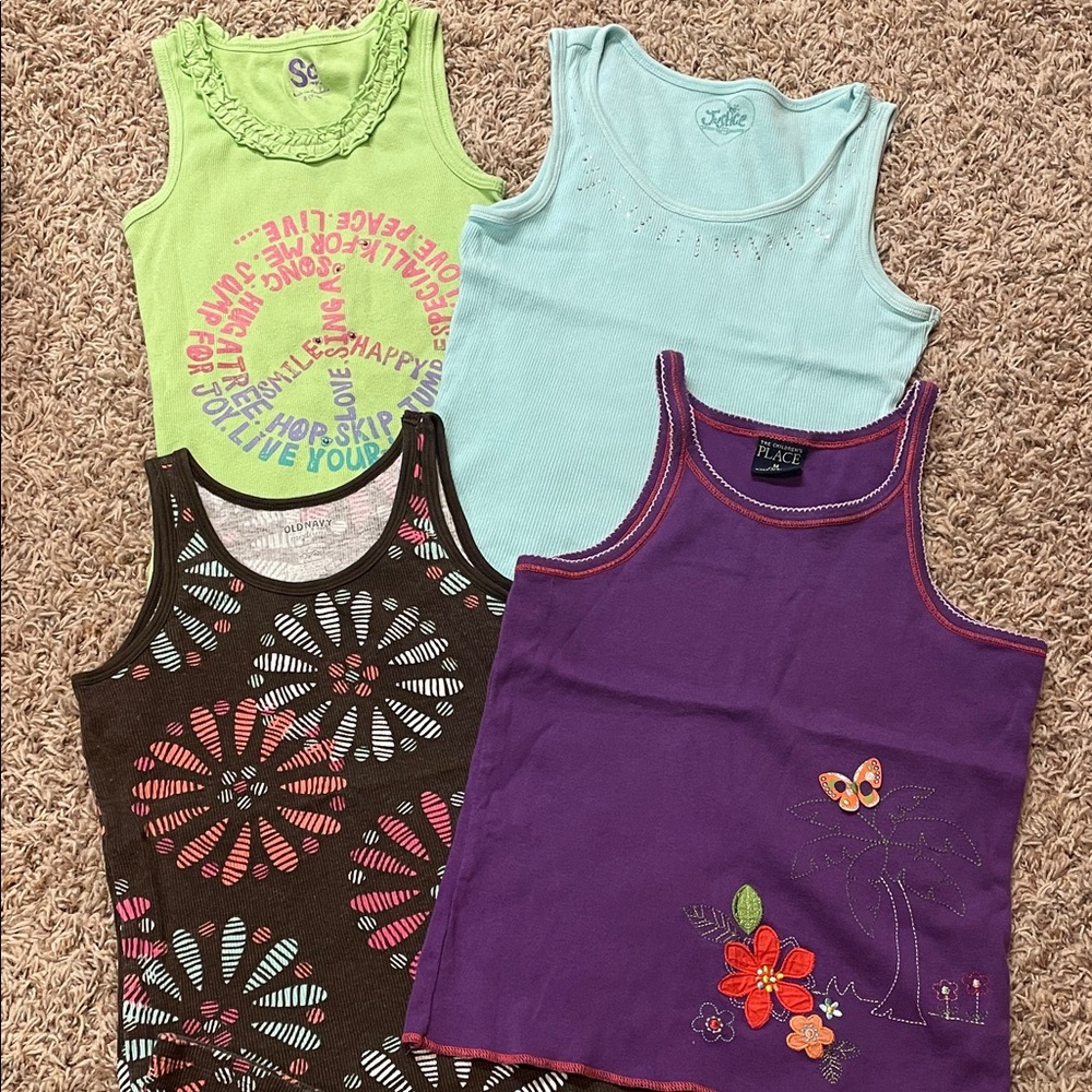 Colorful Kids Tank Tops Set